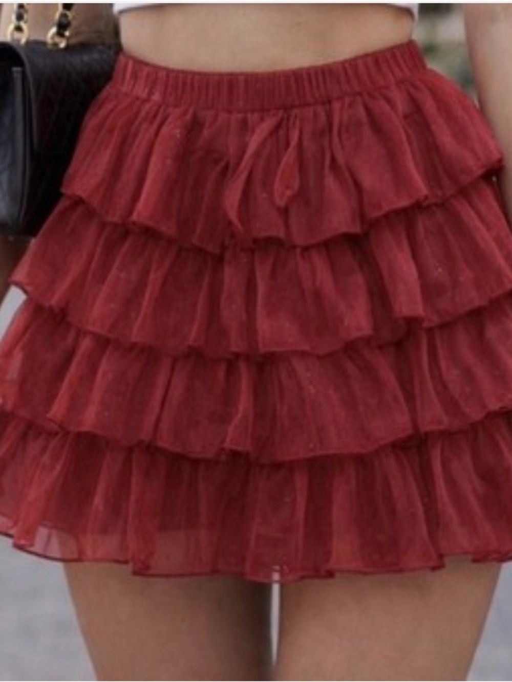 Altar'd State Tiered Ruffle Skirt - Picture 6 of 6
